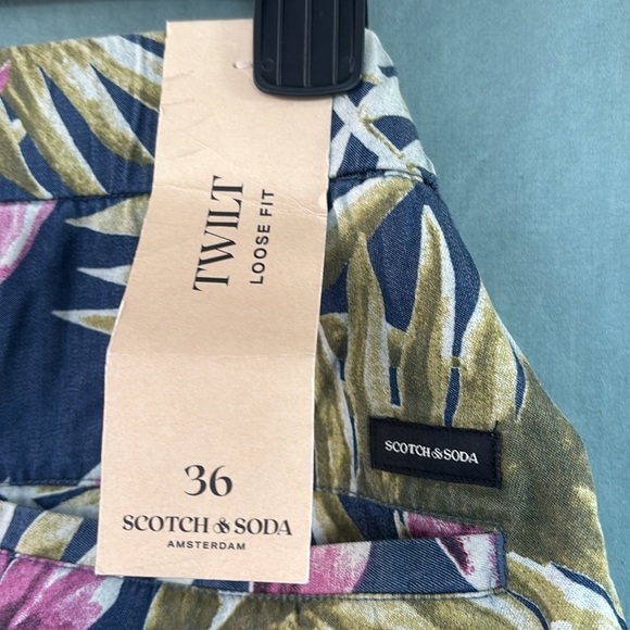 Scotch & Soda Men’s Size 36 Twilt Loose Fit Hawaiian Floral Shorts NWT Tropical - Picture 4 of 7
